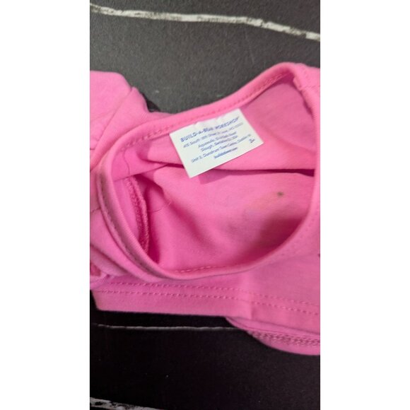 Build-A-Bear Workshop Birthday Princess Pink Tee & Blue Bow Button-Up Shirt - Picture 5 of 7